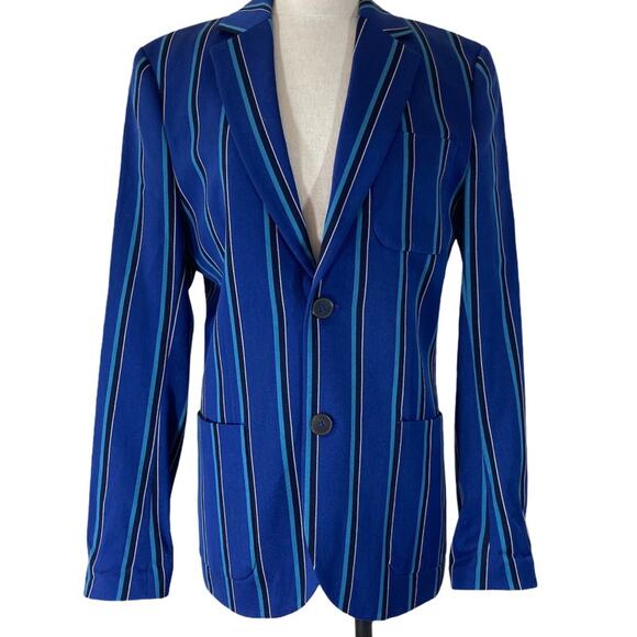 Blue striped boating blazer, NEW Jack Wills Ordway unisex preppy academic jacket - Picture 2 of 10